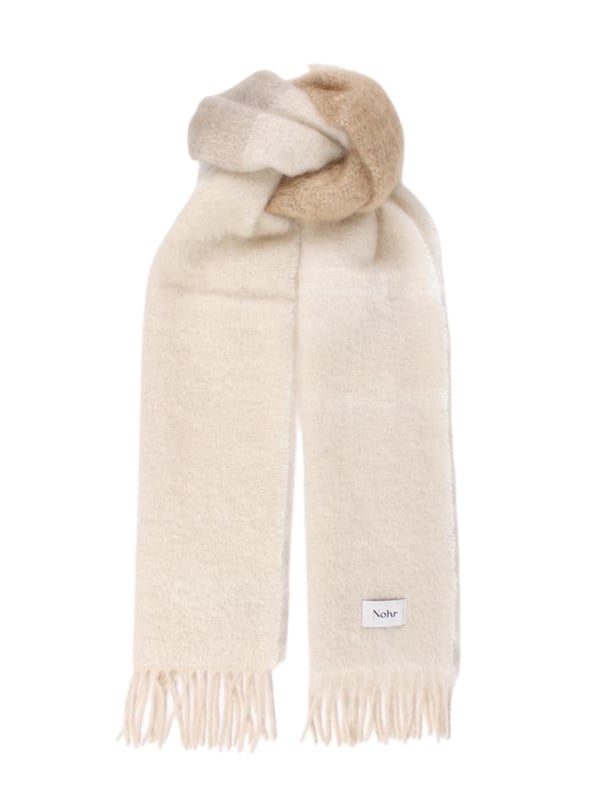 Camilla Mohair Scarf White