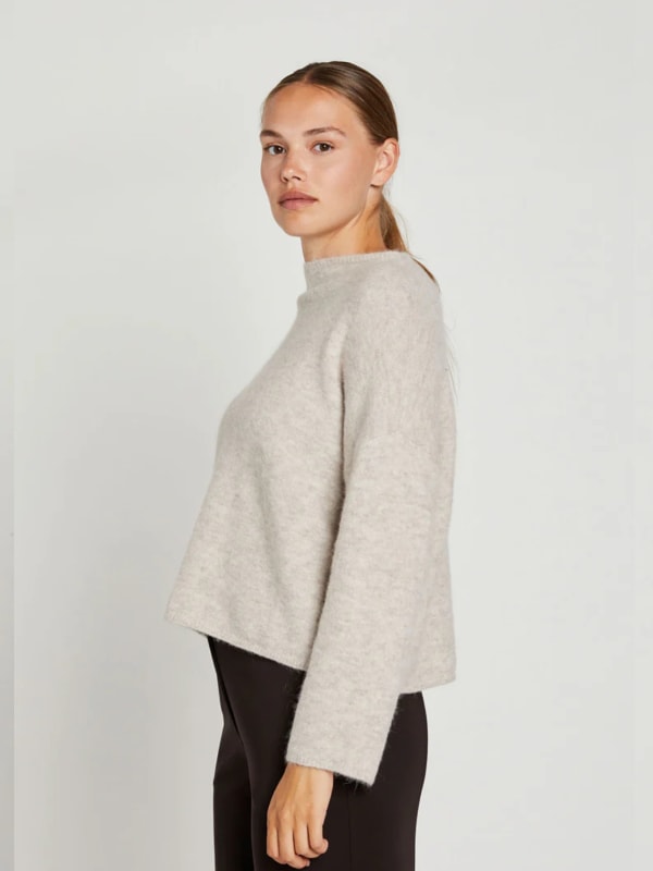 Svera Knit Sweater beige melange