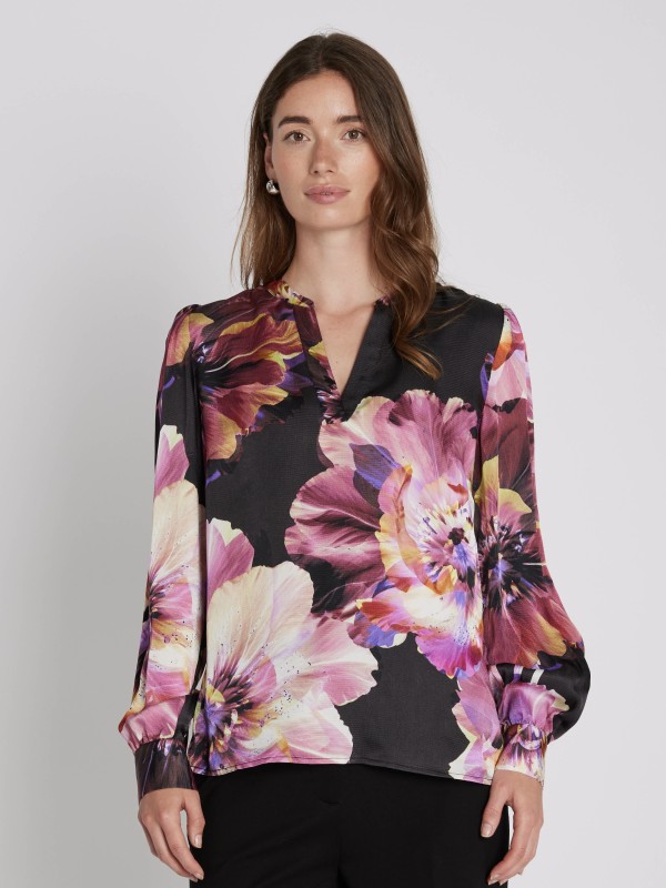 Visko Lucky blouse Dark Brown