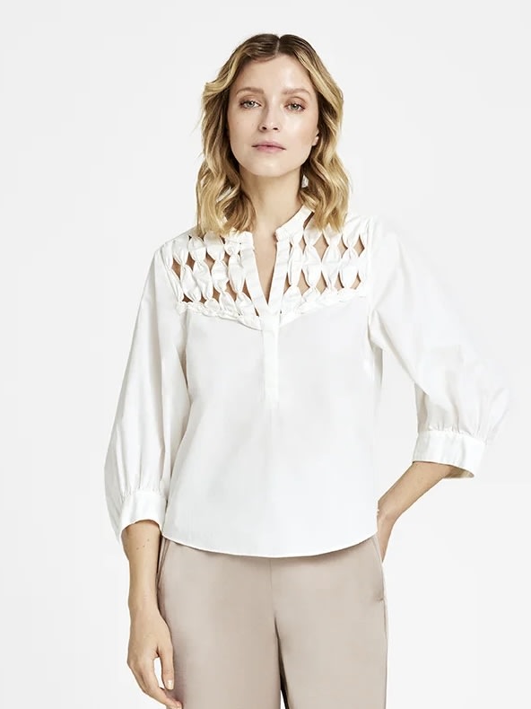 Carmen blouse Bright White