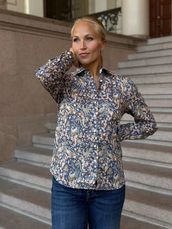 Siri Shirt Casual Blue pattern