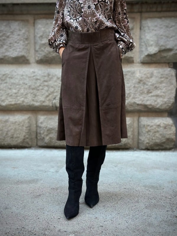 Noa, suede midi skirt Mole