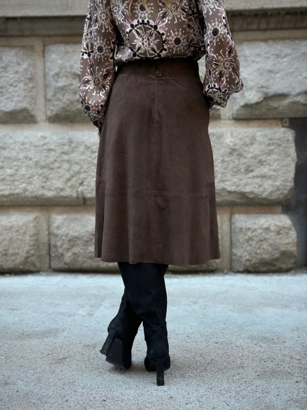 Noa, suede midi skirt Mole