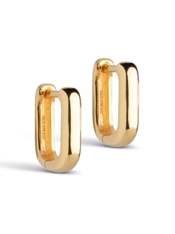 Hoops Square 12 mm Gold