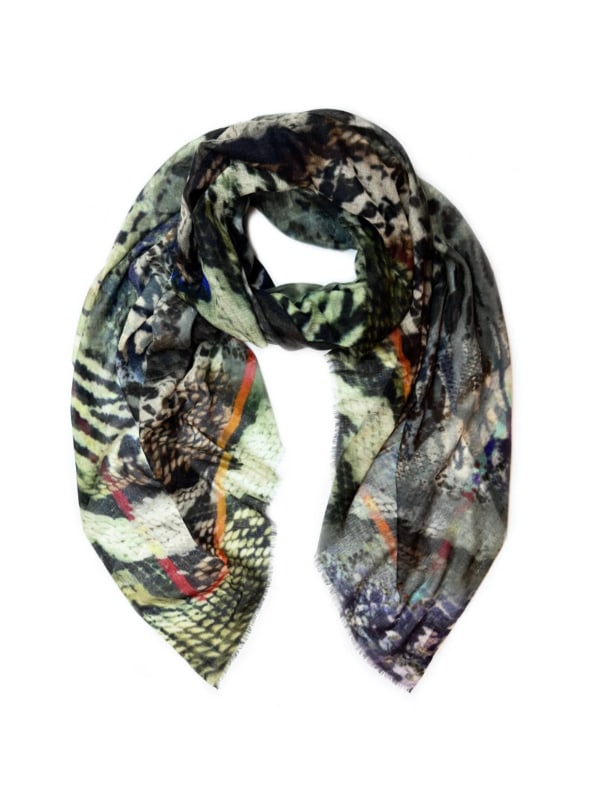 Cobra Coil Scarf Green