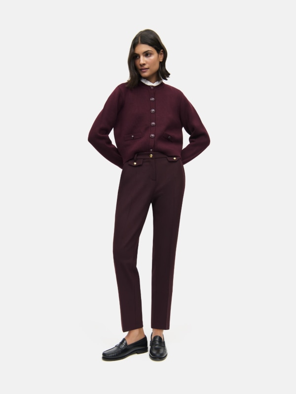 Krystal Flap Cherry Burgundy