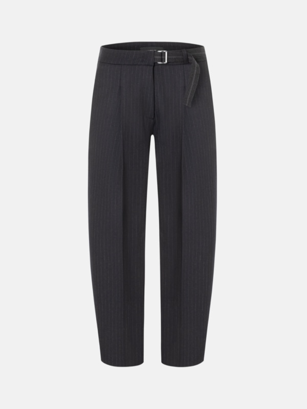 Elaine pleat pin stripe deep midnight