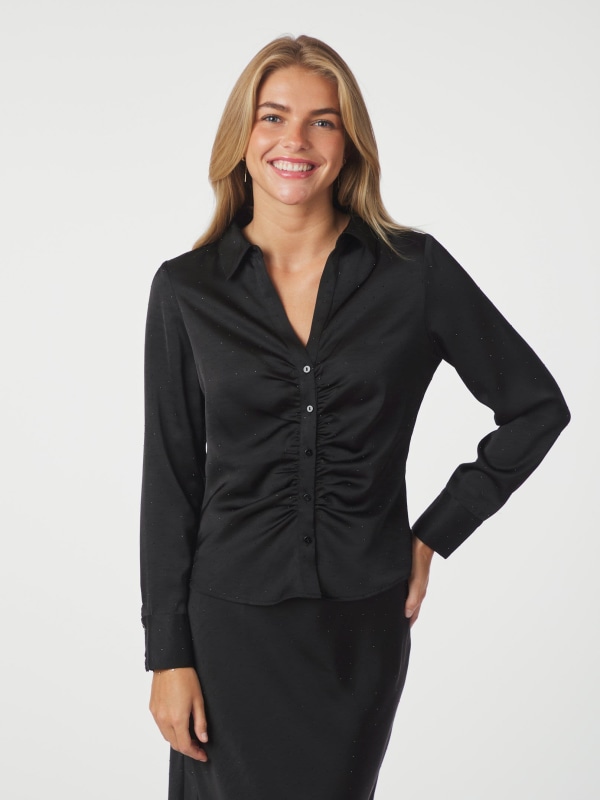 Christy Heavy Sateen Bedaz Shirt Black
