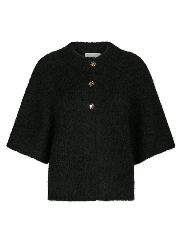 Benuta Fluffy Knit Cardigan Black