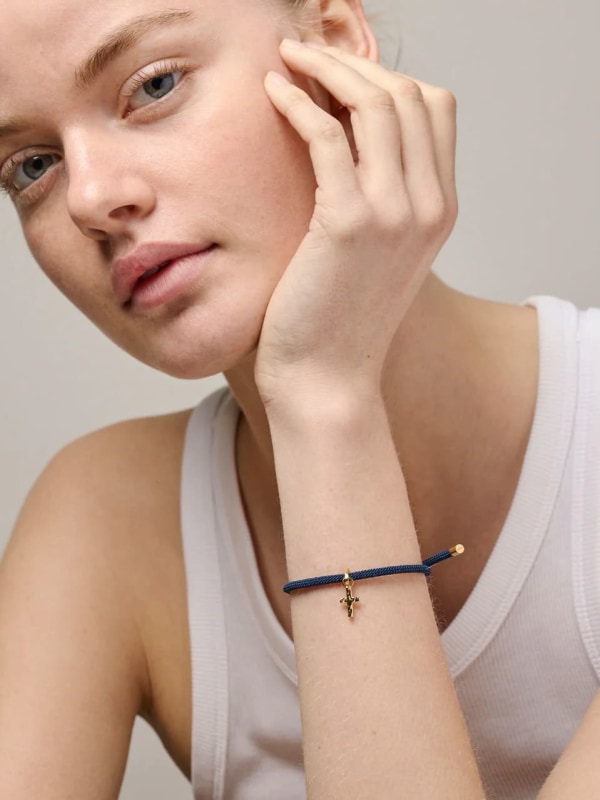 Bracelet, Color Cord Night Blue