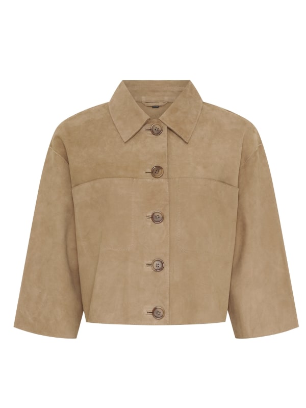 Como Suede Jacket Light Brown