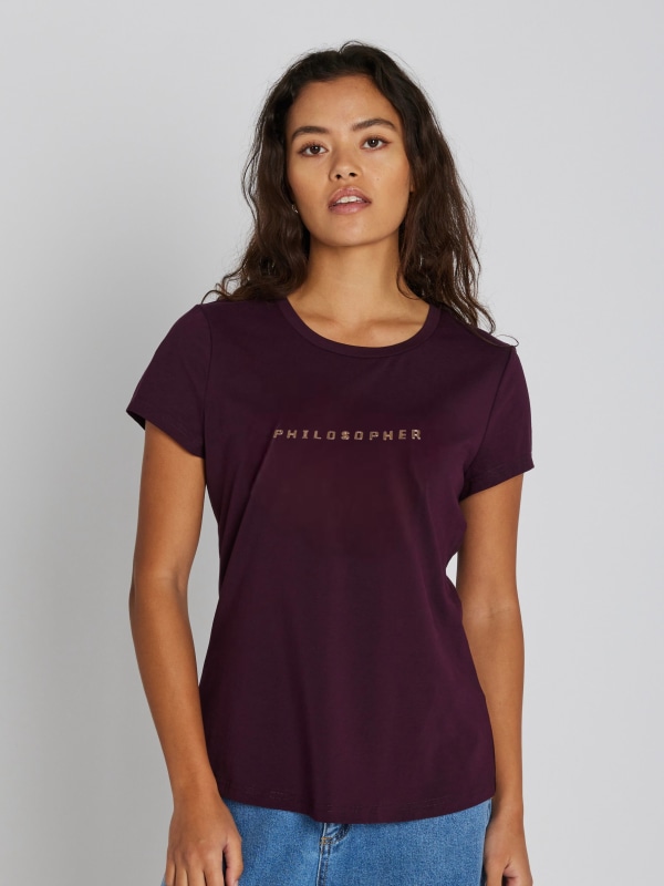 Philosopher SS T-shirt Blackberry