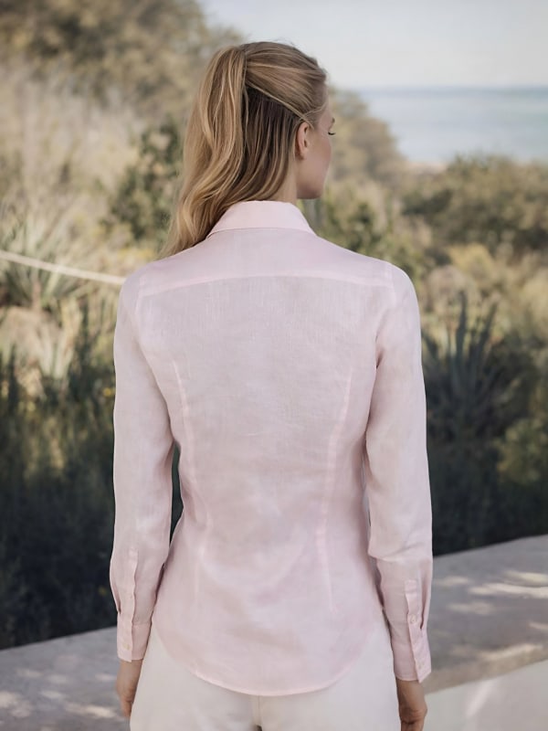 Sofie Linen Shirt Light pink