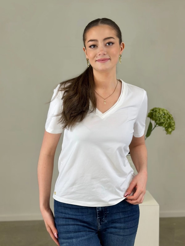 Vina T-shirt Star White