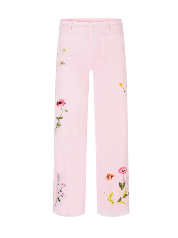 Tess pocket cropped Petal Rose