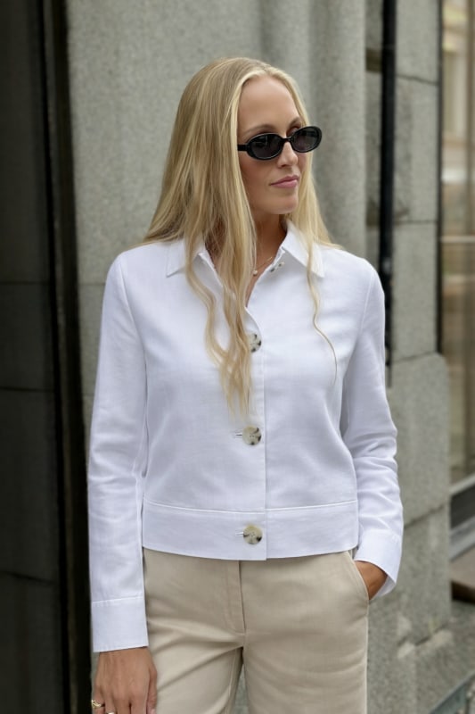 Chioma Blazer Pure White