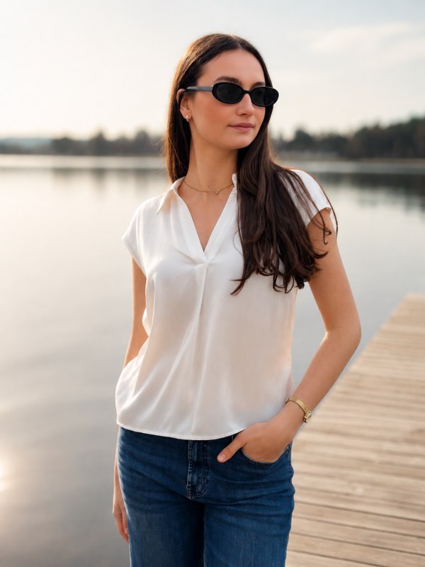 Kasra Blouse Star White