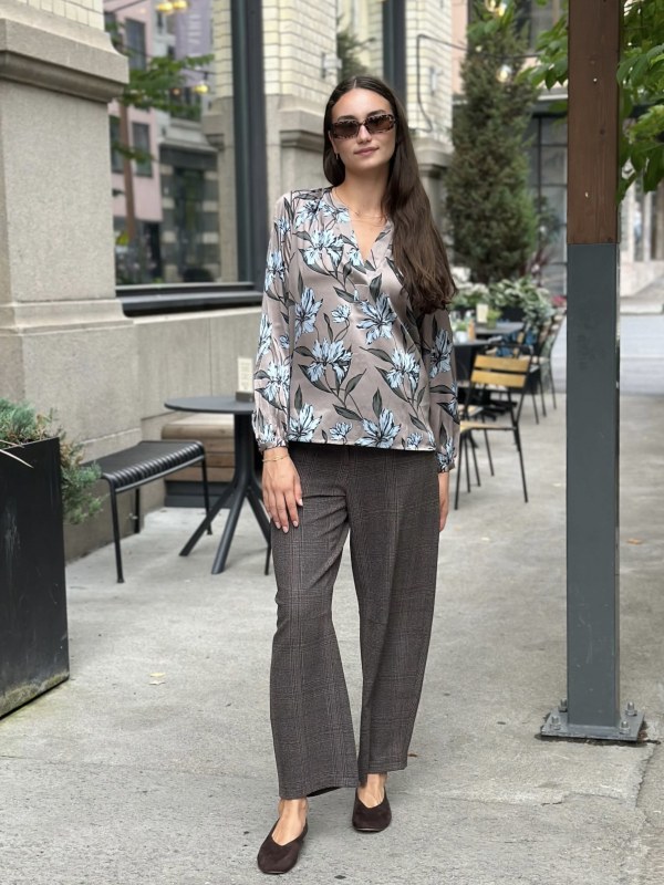 Alaso silk blouse Sandstone