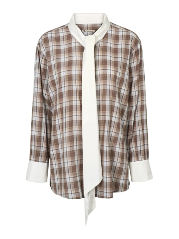 Lopez shirt Blue/Brown Check