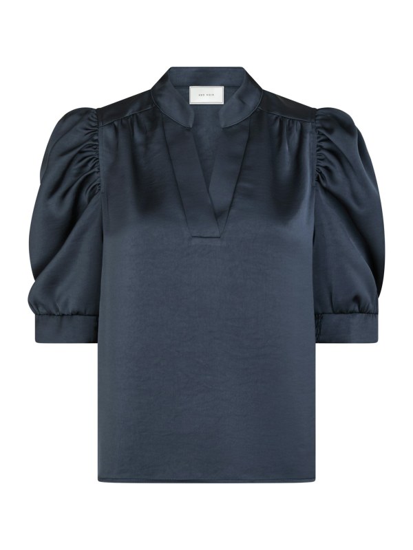 Roella Heavy Sateen Blouse Midnight Blue