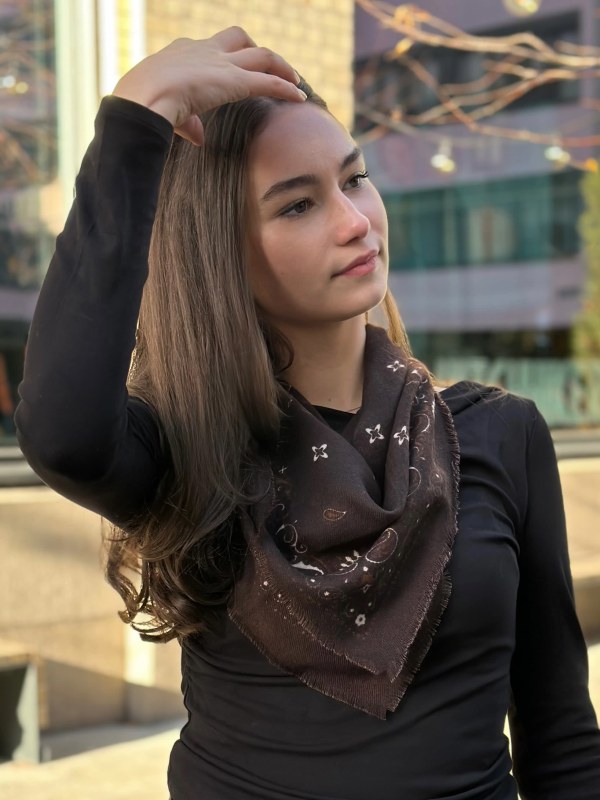 El Paso Bandana Scarf Dark Brown