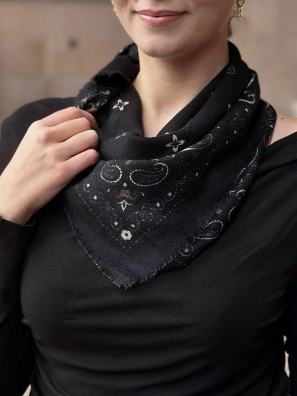 El Paso Bandana Scarf Black