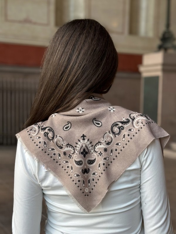 El Paso Bandana Scarf Taupe