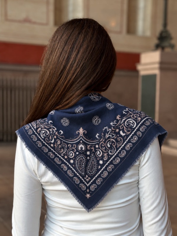 El Paso Bandana Scarf Dark Blue