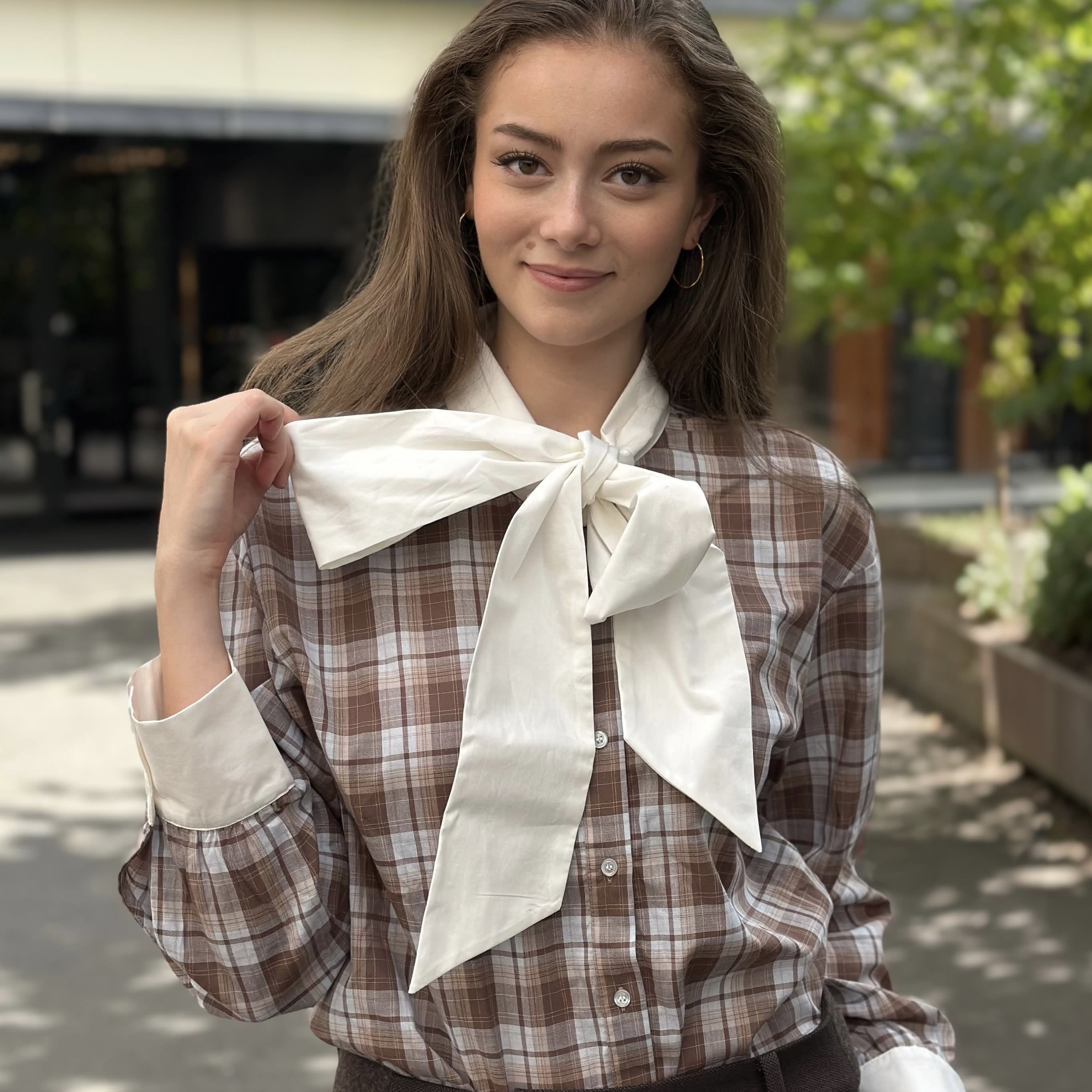 Lopez shirt Blue/Brown Check