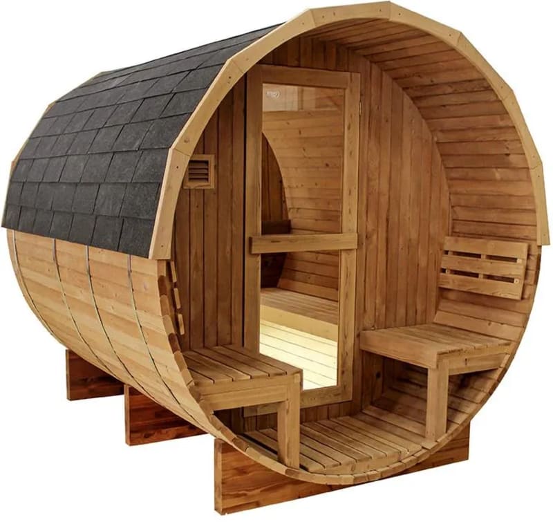 Hydro San Sauna Ogrodowa Fińska Beczka z piecem Asker 4-6 osobowa 210x240cm