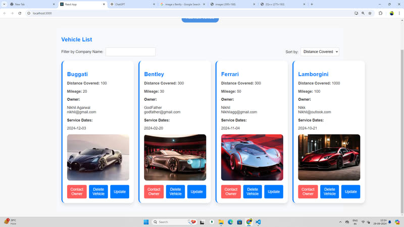 Vehicles-Management-web preview