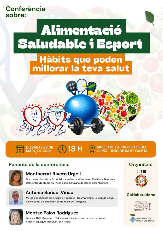 Conferència: Alimentació Saludable i Esport