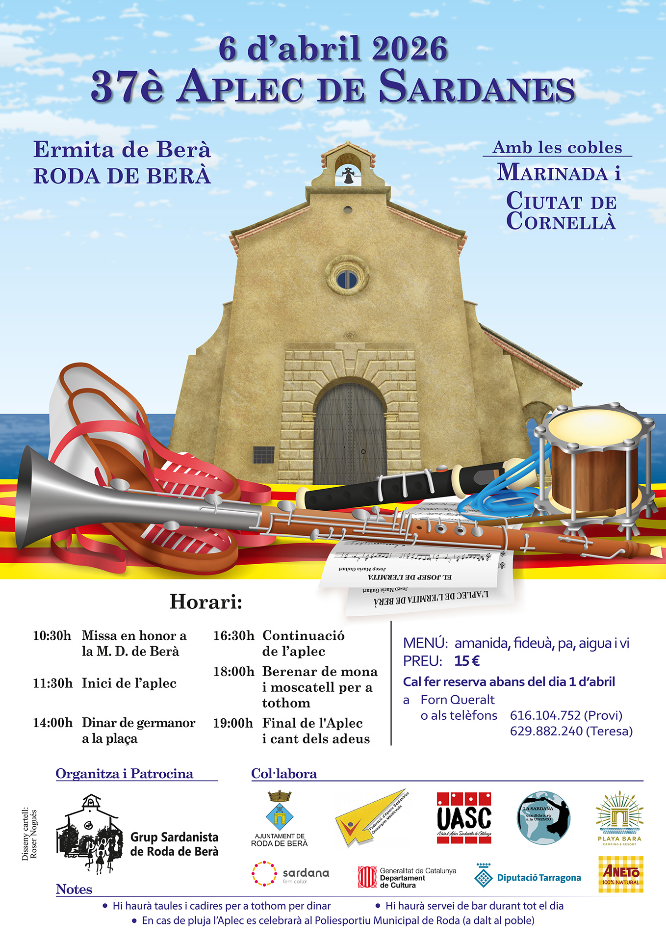 Roda de Berà celebra el 37è Aplec de Sardanes: Una Jornada de Tradició i Germanor a l'Ermita de Berà