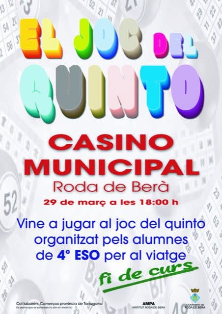 L'Institut Roda de Berà organitza un Quinto Solidari per al viatge de fi de curs