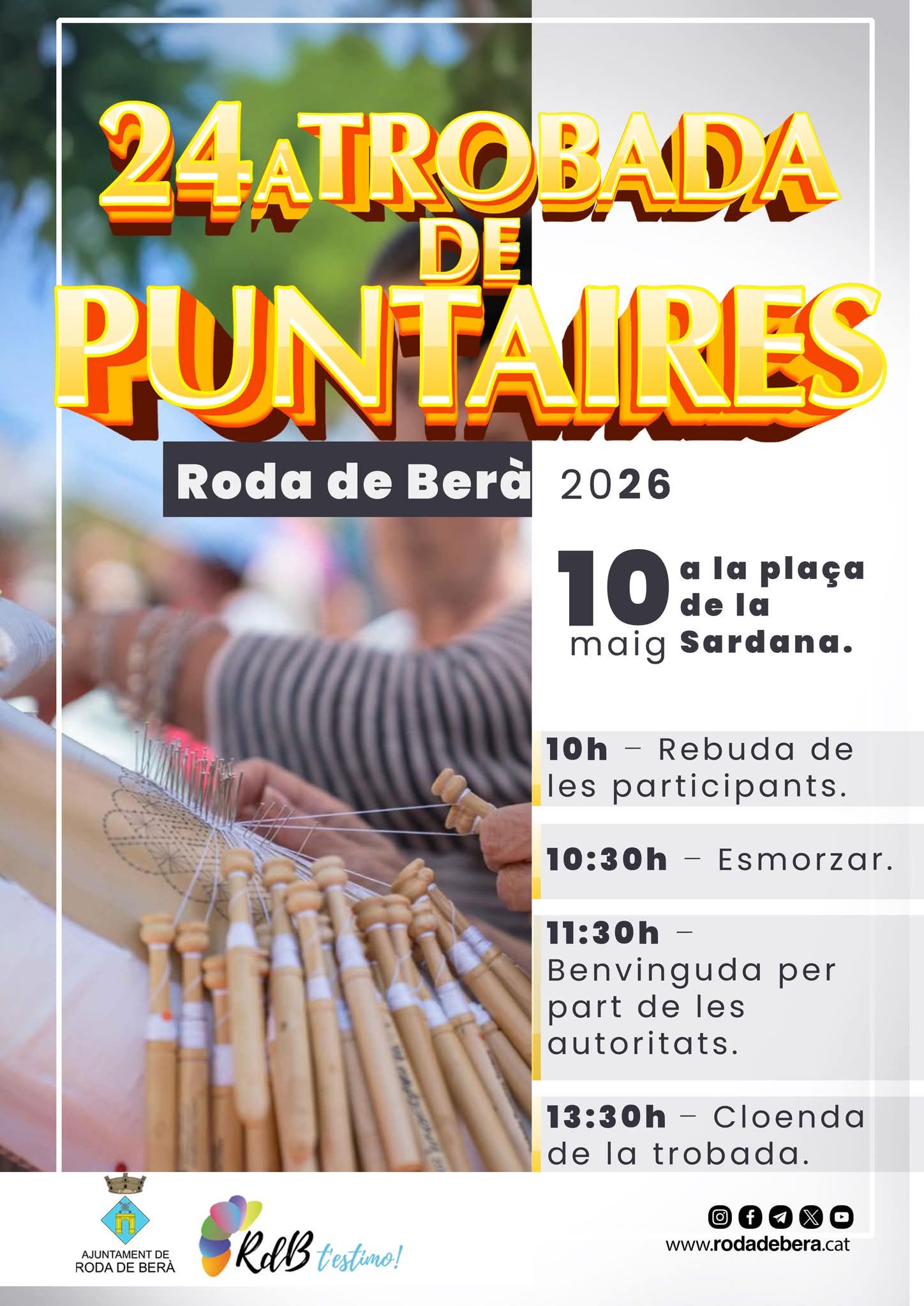 Roda de Berà acogerá el 24º Encuentro de Encajeras