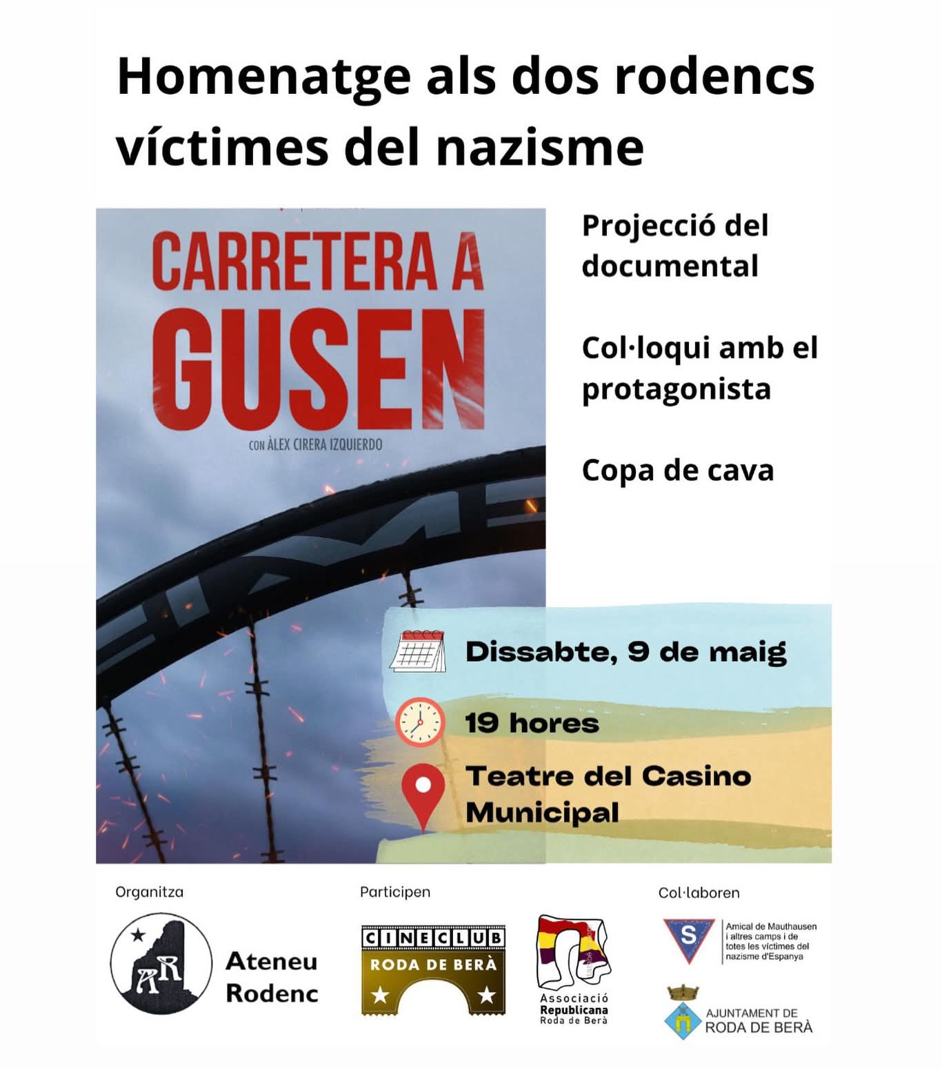 Roda de Berà recuerda a sus víctimas del nazismo con el documental "Carretera a Gusen"