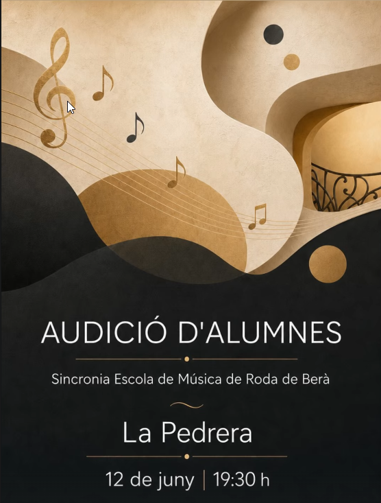 Sincronia Music School of Roda de Berà Invites to its Students' Audition
