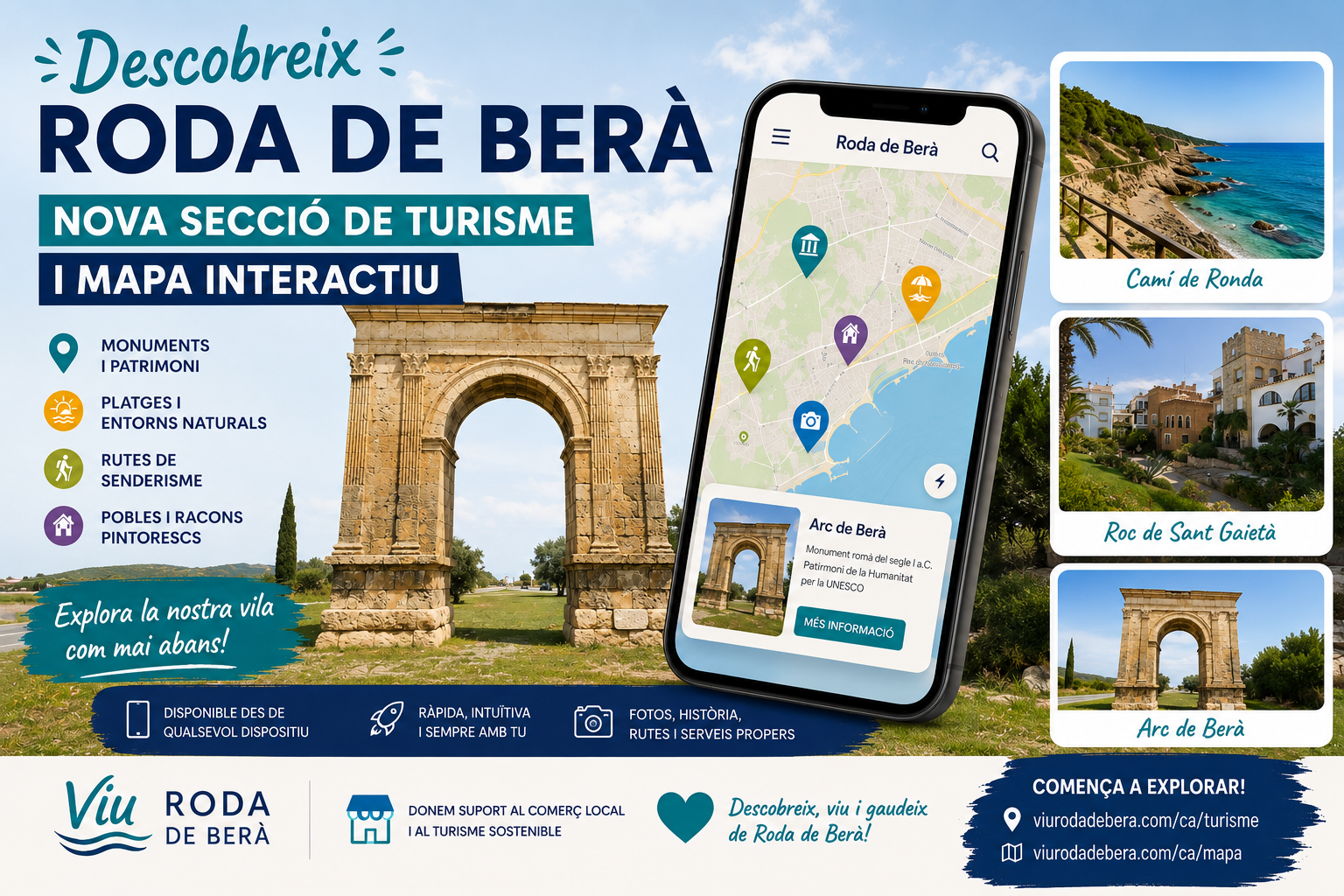 Discover Roda de Berà: New Tourism Section and Interactive Map