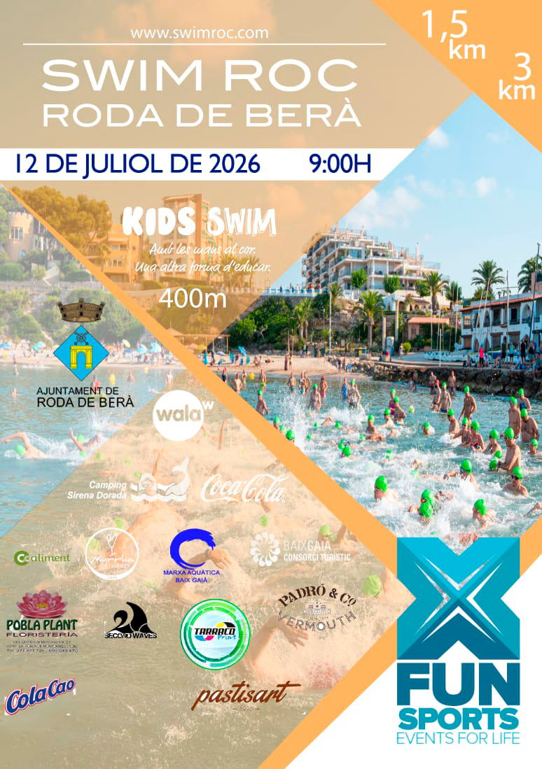 Roda de Berà se prepara para la Swim Roc 2026: Natación, diversión y deporte en mar abierto