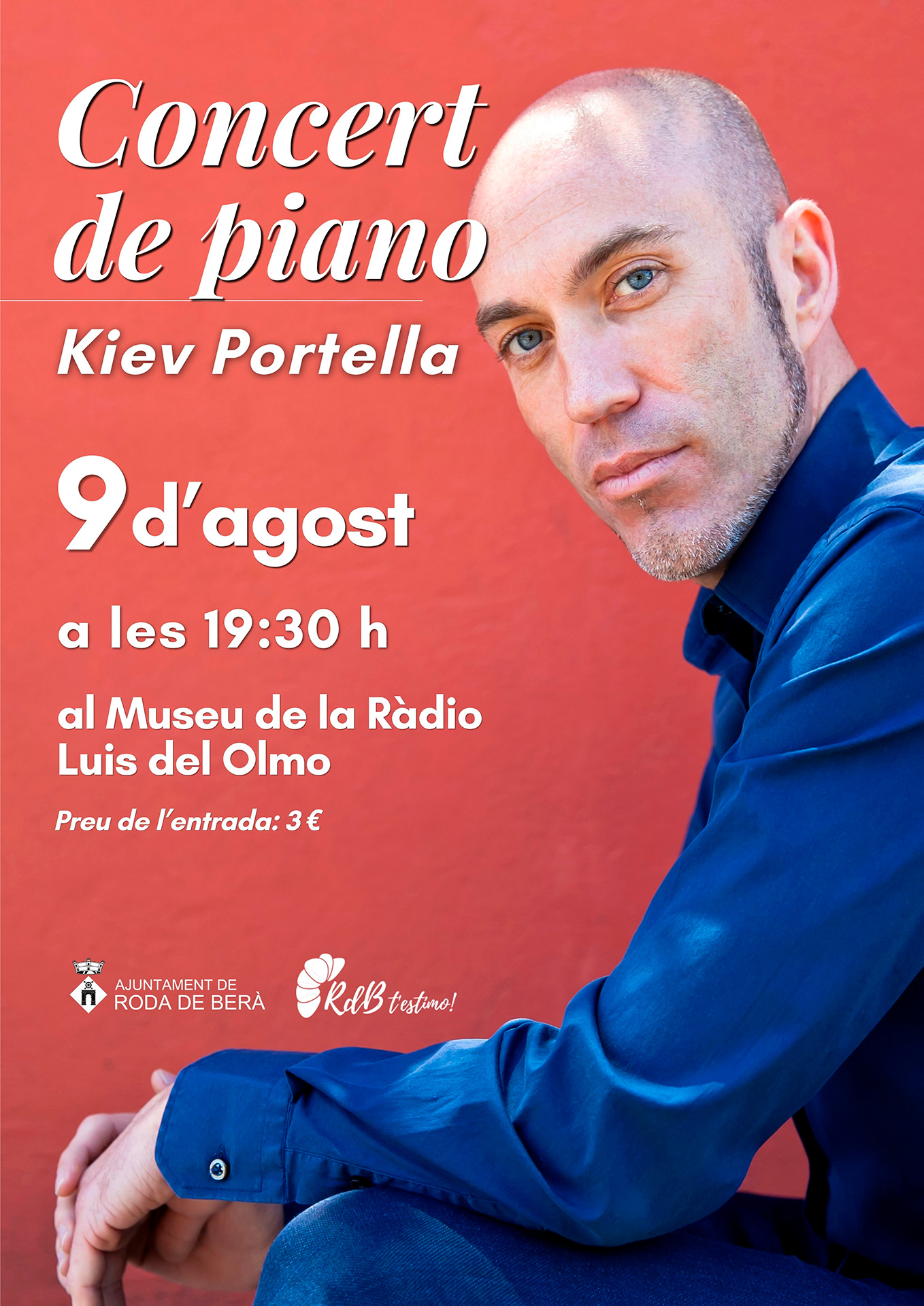 Roda de Berà acoge un concierto de piano con el reconocido Kiev Portella