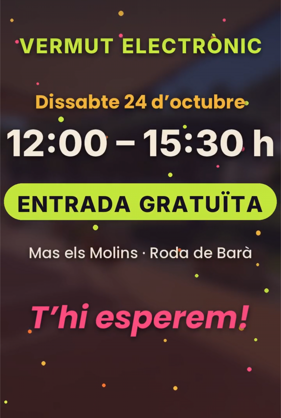 Roda de Berà acollirà un vermut amb fideuà i DJ Quiles a Mas els Molins