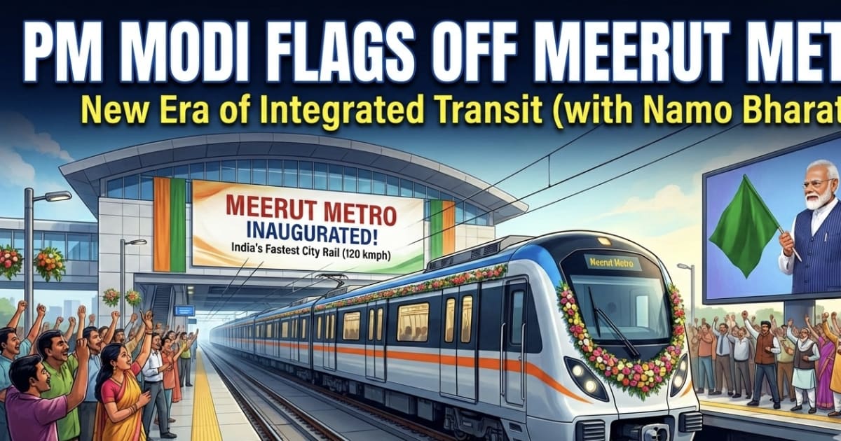 India's Fastest City Rail Flags Off By PM