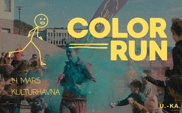 Plakat for Color Run i Kulturhavna