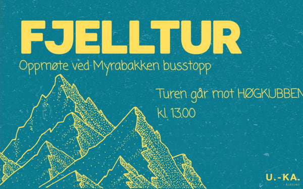Plakat for Fjelltur opp Høgkubben i Ålesund