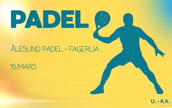 Plakat for Padel hos Ålesund Padel, Fagerlia