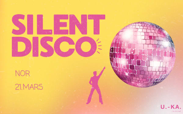 Plakat for Silent Disco på Nor