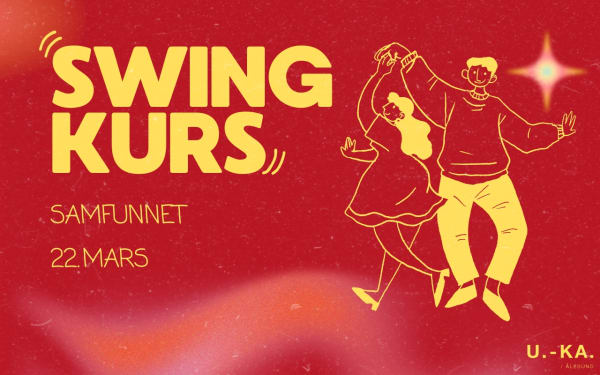 Plakat for swingkurs på Samfunnet med NTNUI