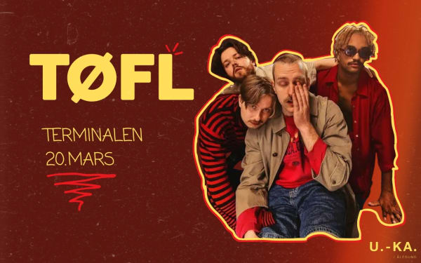 Plakat for TØFL-konsert på Terminalen
