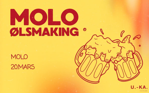 Plakat for ølsmaking hos Molo Brew