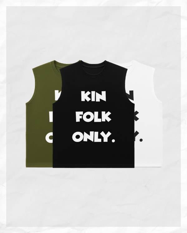 KING FOLK ONLY SLEEVELESS
